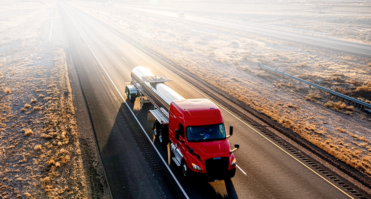 Seaboard Transport Group carrier partner transporting liquid bulk on North American highway