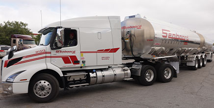 Seaboard Transport Group liquid bulk tanker driving on highway
